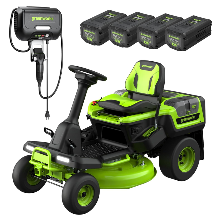 Greenworks 42in 80V Zero-Turn Riding Lawn Mower CrossoverZ with (6) 6.0Ah Batteries &amp;amp; 600W Charger