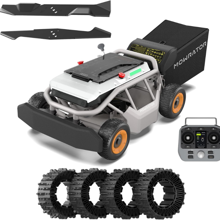 Mowrator 21in 4WD Remote Control Lawn Mower S1 1.12 Acre 50° Slope Climbing