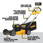 21.5 in. 20-V Li-Ion Cordless Battery Walk Behind Self Propelled Mower w/Hedge,Bare Trimmer,Blower,Cleaner,Pole/Hand Saw - View 3