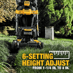 21.5 in. 20-V Li-Ion Cordless Battery Walk Behind Self Propelled Mower w/Hedge,Bare Trimmer,Blower,Cleaner,Pole/Hand Saw - View 5