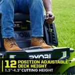 RYOBI 80V HP Brushless 30 in. Battery Electric Cordless Zero Turn Mower with 80V 10 Ah Batteries - View 10